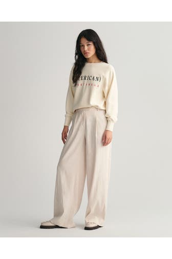 GANT Leinenmix-Hose beige