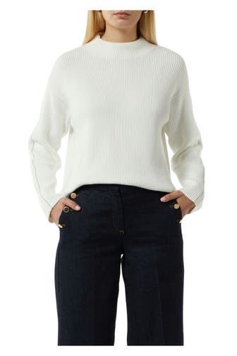 COMMA, Strickpullover weiß