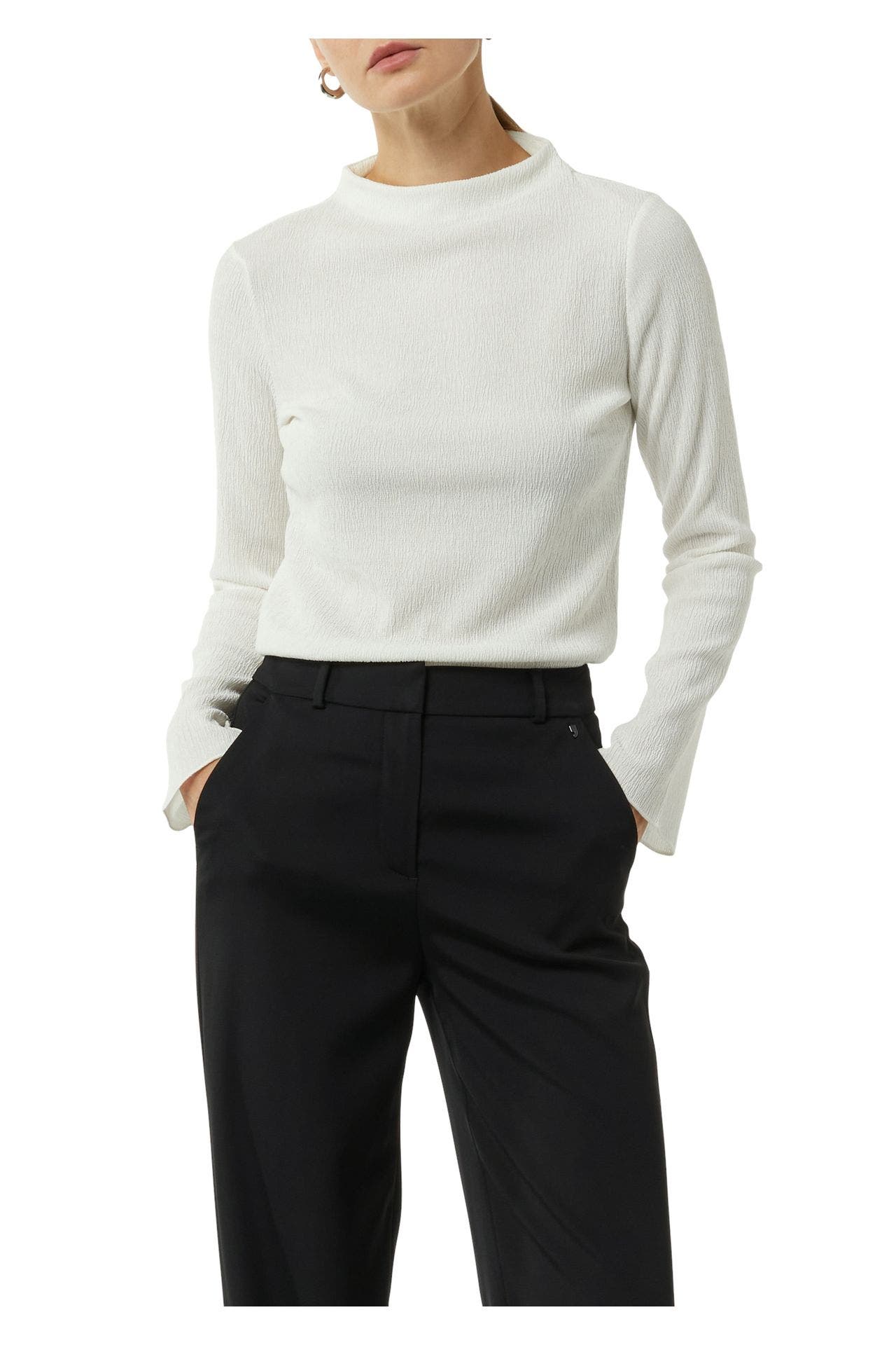 COMMA, Longsleeve weiß, Bild 1