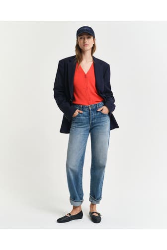 GANT Strickjacke orangerot