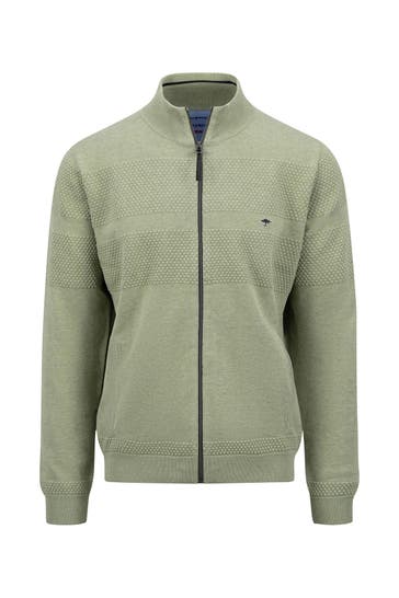 FYNCH-HATTON Strickjacke graugrün