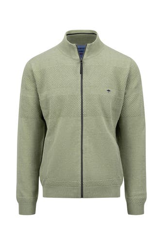 FYNCH-HATTON Strickjacke graugrün