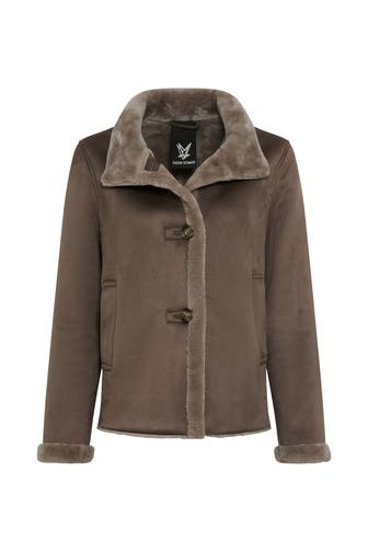 FUCHS SCHMITT Lederimitatjacke braun