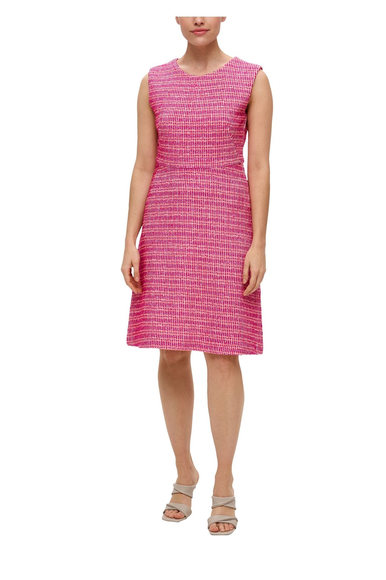 S.OLIVER BLACK LABEL Bouclé-Kleid gemustert, Bild 1