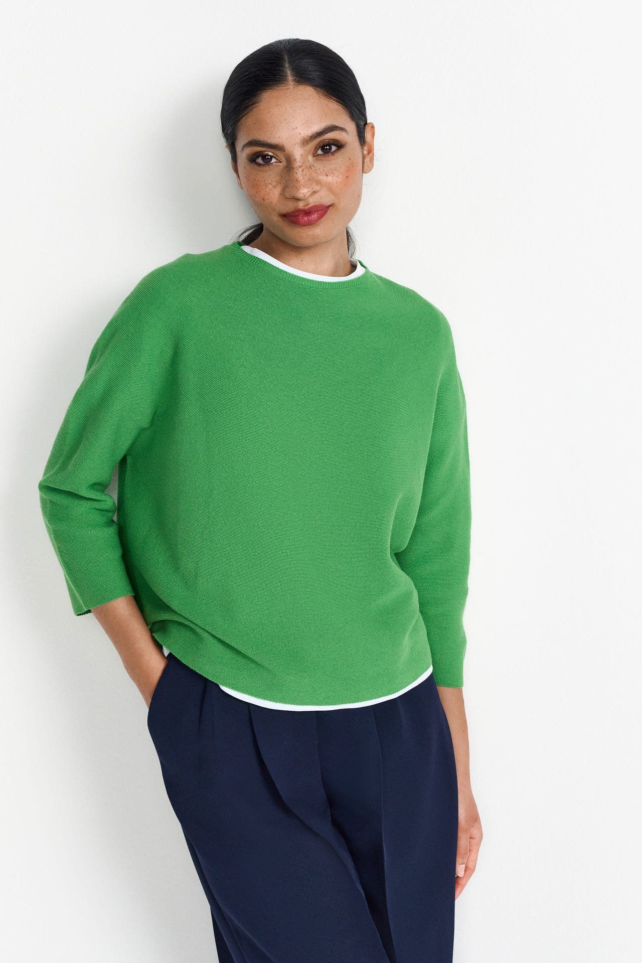 RICH & ROYAL Strickpullover grün, Bild 1