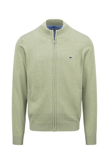 FYNCH-HATTON Strickjacke graugrün