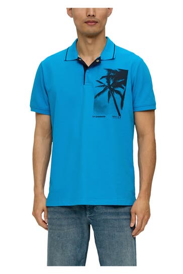 S.OLIVER Polo-Shirt blau
