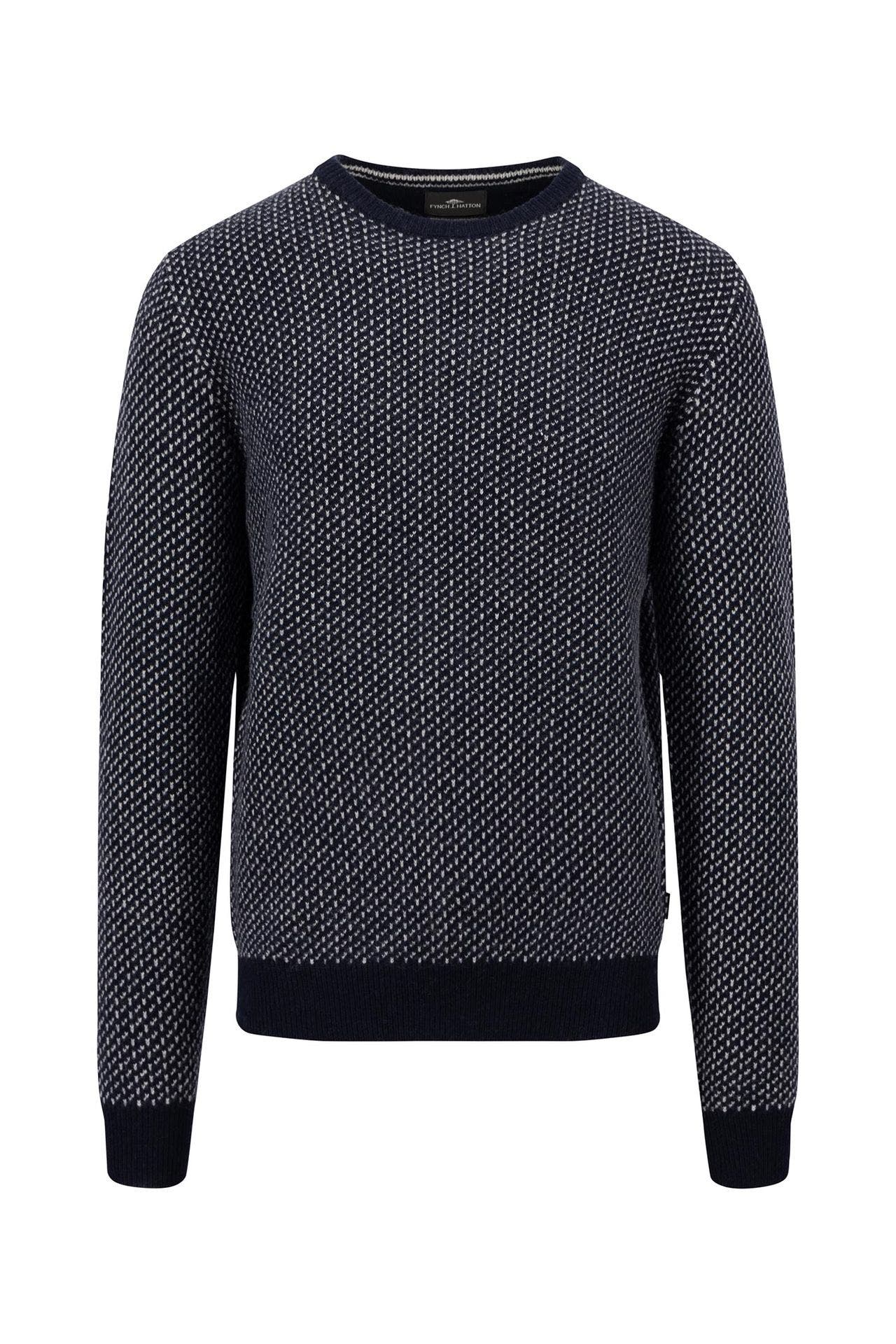 FYNCH-HATTON Wollstrickpullover gemustert, Bild 1
