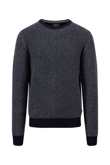 FYNCH-HATTON Wollstrickpullover gemustert
