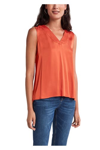 COMMA, Blusentop dunkelorange