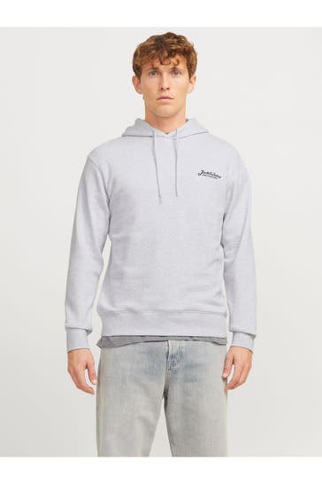 JACK & JONES Hoodie hellgrau