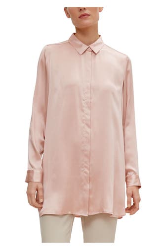 COMMA, Seidenbluse altrosa