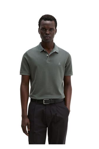 MARC O'POLO Polo-Shirt dunkelgrün