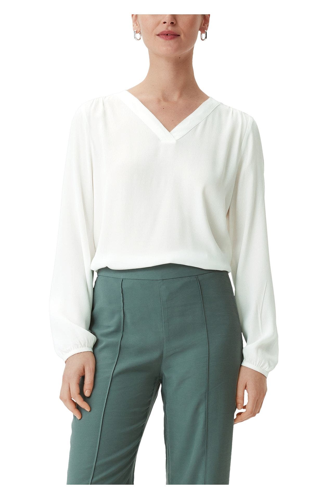 COMMA, Blusenshirt weiß, Bild 1