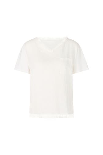 MARC CAIN Leinenshirt weiß