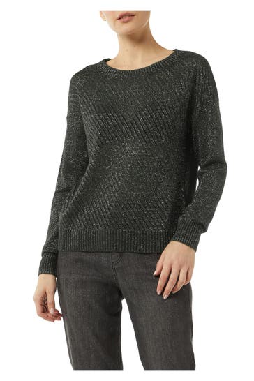 COMMA, Strickpullover schwarz