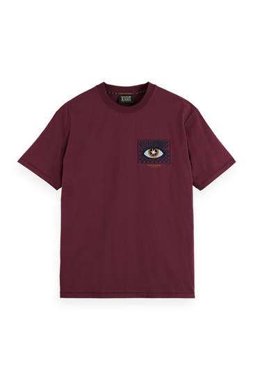 SCOTCH & SODA T-Shirt burgunder