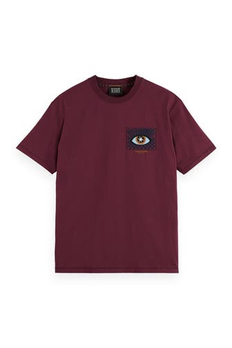 SCOTCH & SODA T-Shirt burgunder