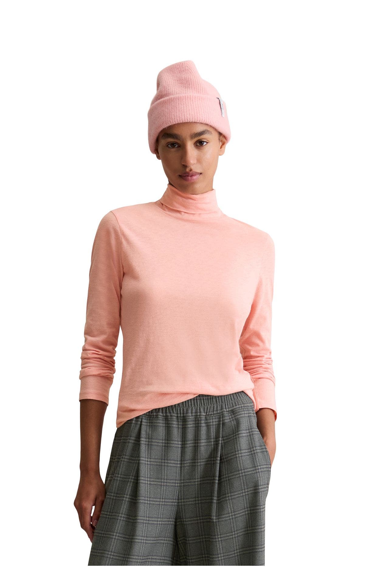 MARC O'POLO DENIM Rollkragenpullover lachs, Bild 1