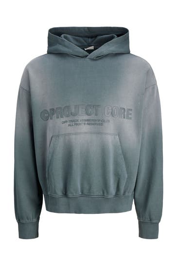 JACK & JONES Hoodie grau