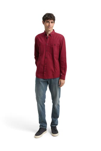 TOM TAILOR Casual-Hemd weinrot