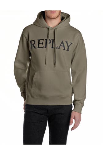 REPLAY Hoodie oliv