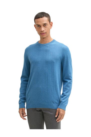 TOM TAILOR Strickpullover blau