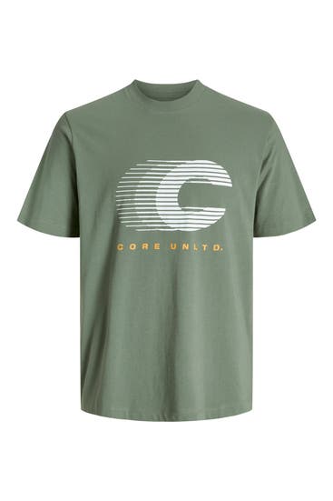 JACK & JONES - T-Shirt grüngrau