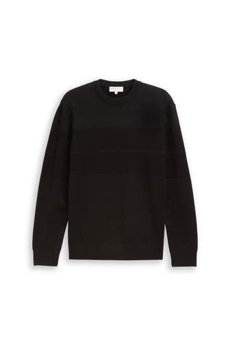 TOM TAILOR Strickpullover schwarz