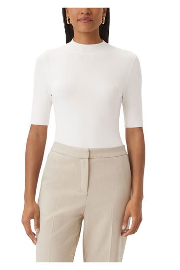 COMMA, Strickshirt weiß