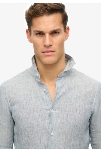 SUPERDRY Leinen-Hemd 'Vacation' Slim Fit