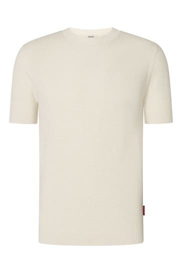 JOOP! JEANS Strick-Shirt 'Sandero' weiß