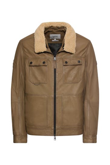 CAMEL ACTIVE Lederjacke taupe