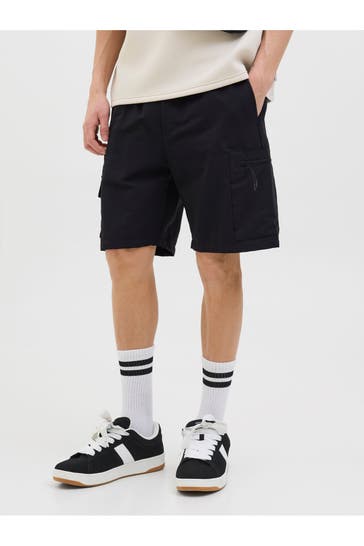 JACK & JONES Cargo-Shorts 'Jpstjaiden Marcher' schwarz
