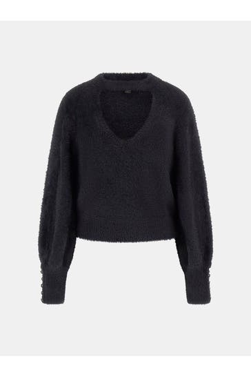 GUESS Strickpullover schwarz