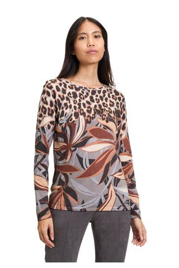 BETTY BARCLAY Strick-Longsleeve gemustert