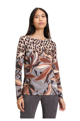 BETTY BARCLAY Strick-Longsleeve gemustert