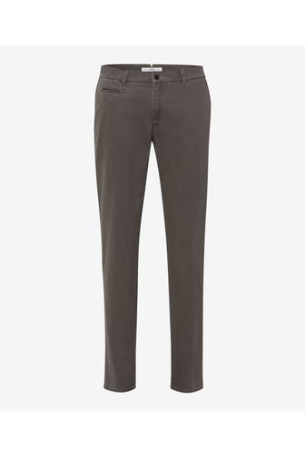 BRAX Stretch-Chino steingrau slim fit