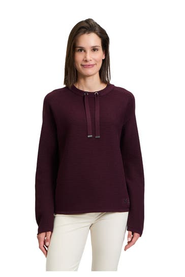 BETTY BARCLAY Strickpullover aubergine