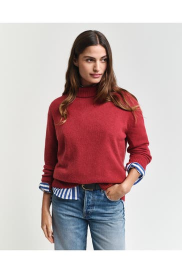 GANT Wollmixpullover rot