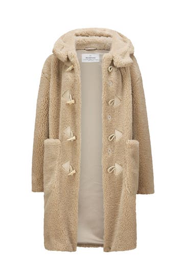 MILESTONE Kunstfell-Mantel 'Noemi' beige