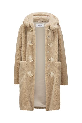 MILESTONE Kunstfell-Mantel 'Noemi' beige