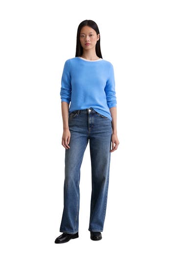 MARC O'POLO Strickpullover blau