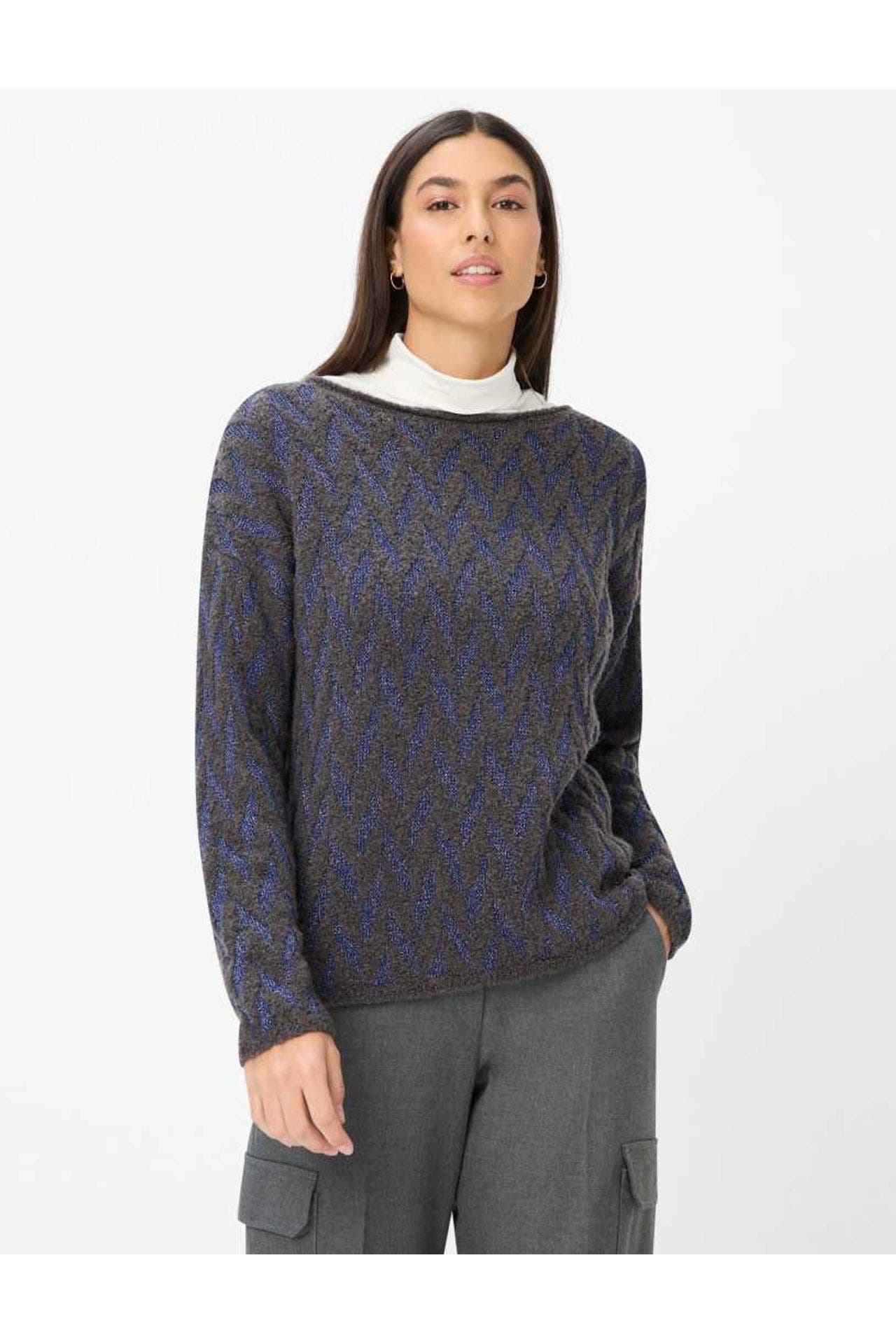 BRAX Strickpullover 'Liz' gemustert, Bild 1