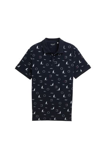 TOM TAILOR Polo-Shirt gemustert
