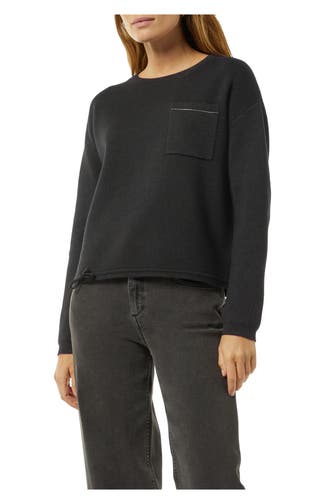 COMMA, Strickpullover schwarz