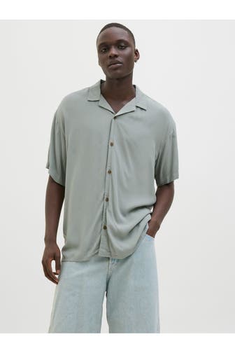 JACK & JONES Kurzarmhemd 'Jeff' Oversized Fit