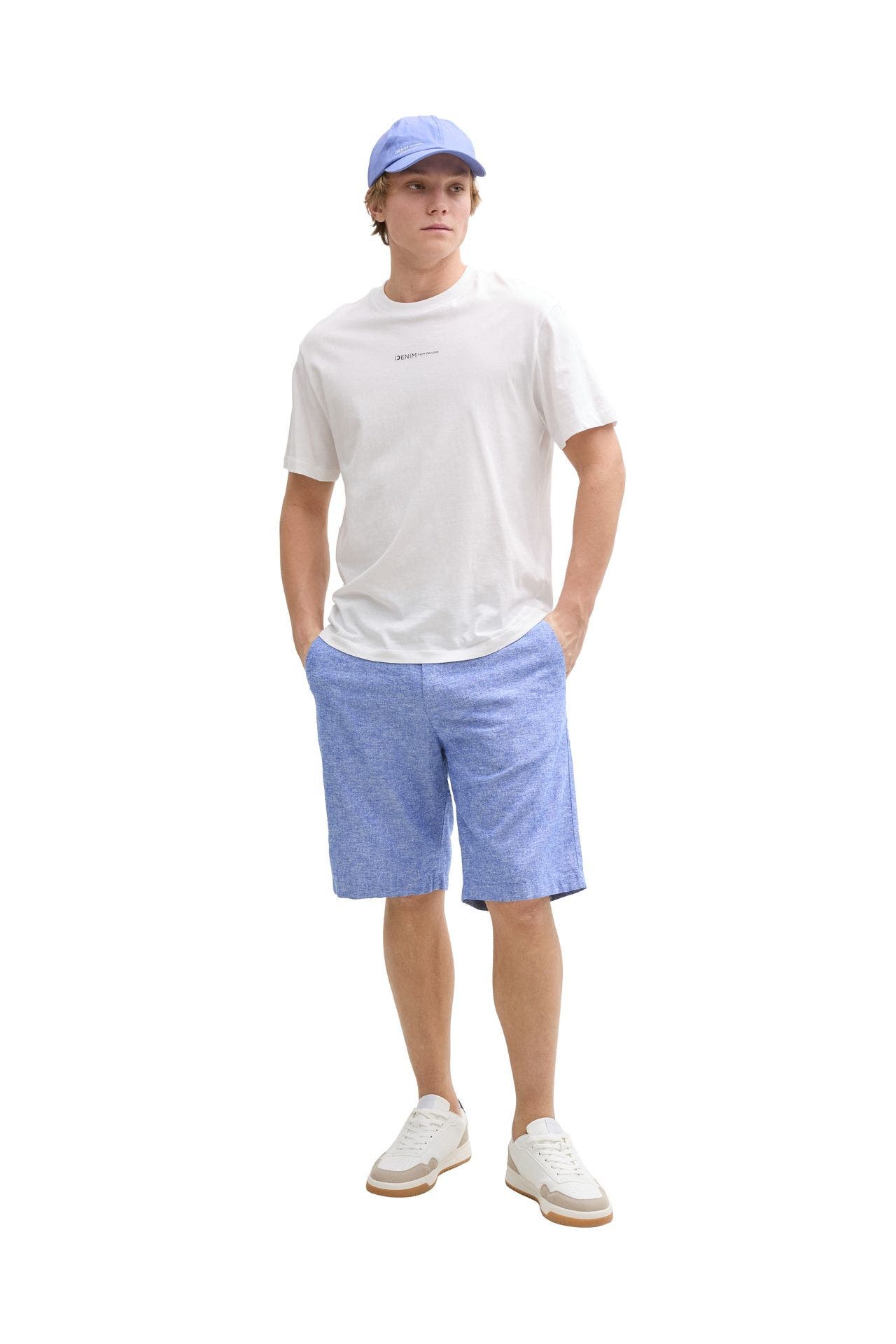 TOM TAILOR Chino-Shorts taubenblau, Bild 1