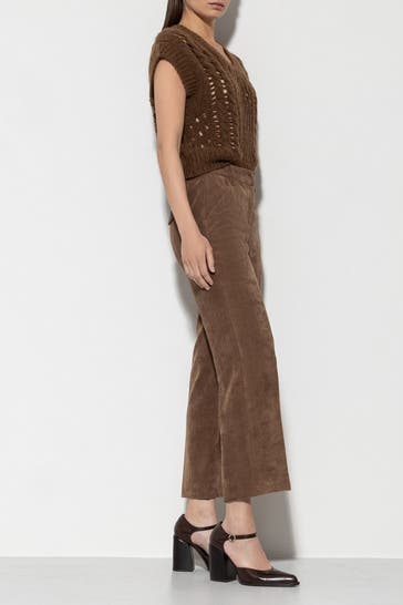 LUISA CERANO Stoffhose dunkelbraun