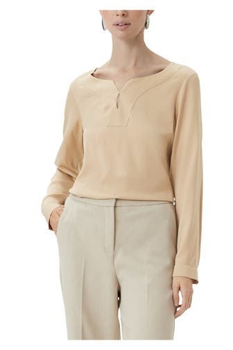 COMMA, Blusenshirt beige